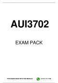 AUI3702 EXAM PACK 2023