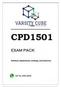 CPD1501 EXAM PACK 2023