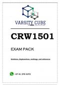 CRW1501 EXAM PACK 2023