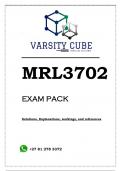 MRL3702 EXAM PACK 2024