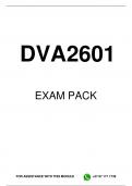 DVA2601 EXAM PACK 2023