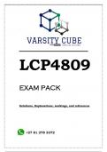 LCP4809 EXAM PACK 2024