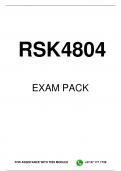 RSK4804 EXAM PACK 2024