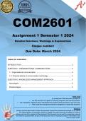 COM2601 Assignment 1 (COMPLETE ANSWERS) Semester 1 2024 - DUE March 2024