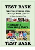 TEST BANK PEDIATRIC NURSING CARE: A CONCEPT-BASED APPROACH 2ND EDITION, LUANNE LINNARD-PALMER (Newest Update 2024) Pediatric Nursing Care: A Concept-Based Approach, 2e Luanne Linnard-Palmer Test Bank 