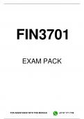 FIN3701 EXAM PACK 2024