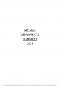 MAT2691 ASSIGNMENT 2 SEMESTER 2 2023