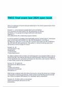 TNCC final exam test 2024/2025 open book updated  with complete solution 