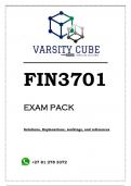 FIN3701 EXAM PACK 2023