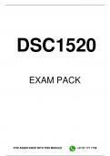 DSC1520 EXAM PACK 2024