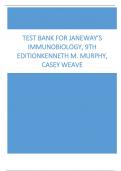 Test Bank for Janeway’s Immunobiology, 9th Edition By Kenneth Murphy, Casey Weaver