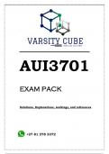 AUI3701 EXAM PACK 2023