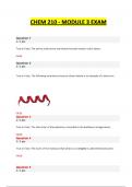 CHEM 210 Biochemistry Module 3 Exam (2024 / 2025) Portage Learning Questions and Verified Answers, 100% Guarantee Pass 