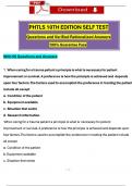 STUDY BUNDLE for PHTLS 10th Edition Self-Test, Pre & Post-Test and PHTLS 10th Edition Final Exam (2024 / 2025) Qs & Ans (COMPLETE PACKAGE)