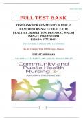 Test Bank for Community & Public Health Nursing Evidence for Practice 3rd edition By Rosanna DeMarco; Judith Healey-Walsh 9781975111694 Chapter 1-25 | Complete Guide A+