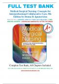 Test Bank for Medical-Surgical Nursing: Concepts for Interprofessional Collaborative Care 9th edition by Donna D. Ignatavicius ISBN: 9780323444194, Chapter 1 - 74 Complete Guide.