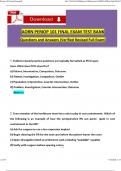 AORN Periop 101 Final Exam TEST BANK (2024 / 2025) Expected 250+ Questions and Revised Correct Answers. with 100% Guarantee Pass