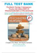 Test Bank for Psychiatric Nursing: Contemporary Practice 6th Edition (Ann Boyd, 2017), Chapter 1-43 | All Chapters | ISBN 9781451192438