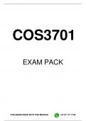 COS3701 EXAM PACK 2024