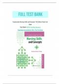 Test Bank for Timby's Fundamental Nursing Skills and Concepts 11th Edition by Donnelly-Moreno, All Chapters Covered: ISBN- ISBN-, A+ guide.