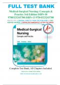 Test Bank for Medical-Surgical Nursing: Concepts & Practice 3rd Edition by Susan C. deWit, Holly K. Stromberg & Carol Dallred ISBN 9780323243780 Chapter 1-48 | Complete Guide A+