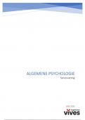 Samenvatting Algemene psychologie, ISBN: 9789463441902  Algemene Psychologie