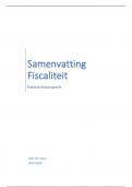 Samenvatting fiscaliteit '23-'24 (boek + lesnotities + slides)