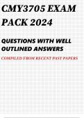 CMY3705 EXAM PACK 2024