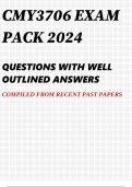 CMY3706 EXAM PACK 2024