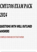 CMY3708 EXAM PACK 2024