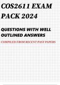 COS2611 EXAM PACK 2024