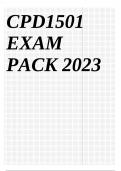 CPD1501 EXAM PACK 2023