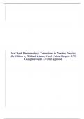 Test Bank Pharmacology Connections to Nursing Practice 4th Edition by Michael Adams, Carol Urban Chapter 1-10|Complete Guide A+ 2023 updated