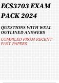 ECS3703 EXAM PACK 2024