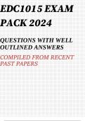 EDC1015 EXAM PACK 2024