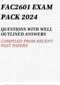 FAC2601 EXAM PACK 2024