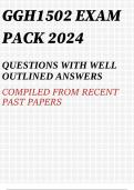 GGH1502 EXAM PACK 2024