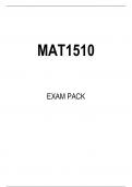 MAT1510 EXAM PACK 2023