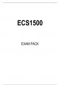 ECS1500 EXAM PACK 2023