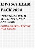 ILW1501 EXAM PACK 2024