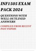 INF1505 EXAM PACK 2024