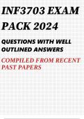 INF3703 EXAM PACK 2024