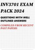 INV3701 EXAM PACK 2024