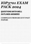 IOP3701 EXAM PACK 2024