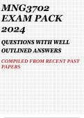 MNG3702 EXAM PACK 2024