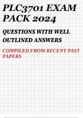 PLC3701 EXAM PACK 2024