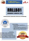 RRLLB81 Assignment 2 (3 Research Reports) Semester 1 2024 - DUE 4 April 2024 (TOPIC 1: COMPANY LAW; TOPIC 3: CRIMINAL PROCEDURE; TOPIC 4: INSURANCE LAW)