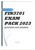 FIN3701 EXAM PACK 2023