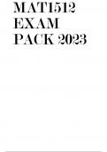 MAT1512 EXAM PACK 2023