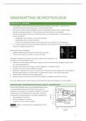 Samenvatting neurofysiologie - 2e bachelor tandheelkunde